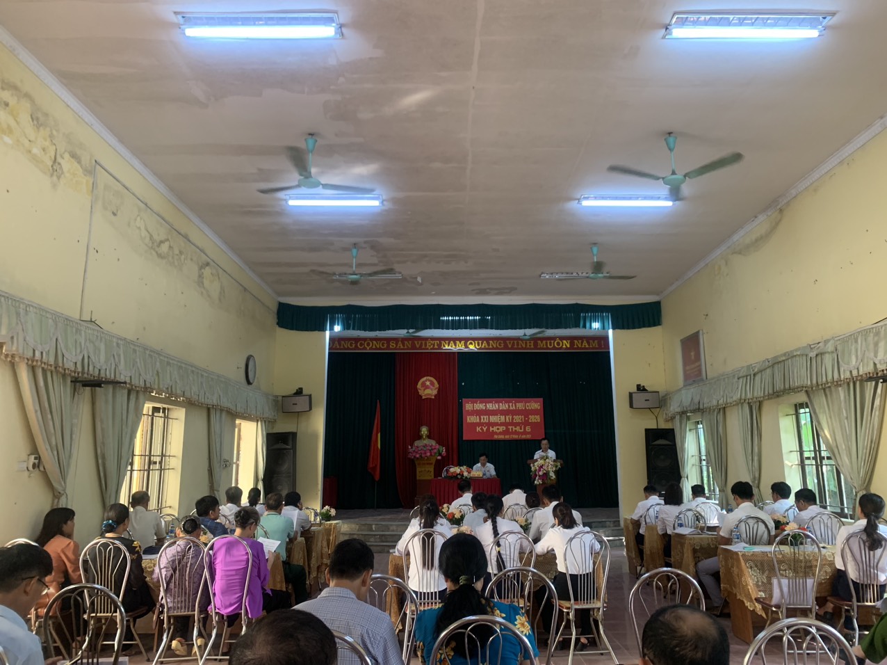 HĐND xã Phú Cường tổ chức kỳ họp thứ sáu HĐND xã khoá XX, nhiệm kỳ 2021-2026