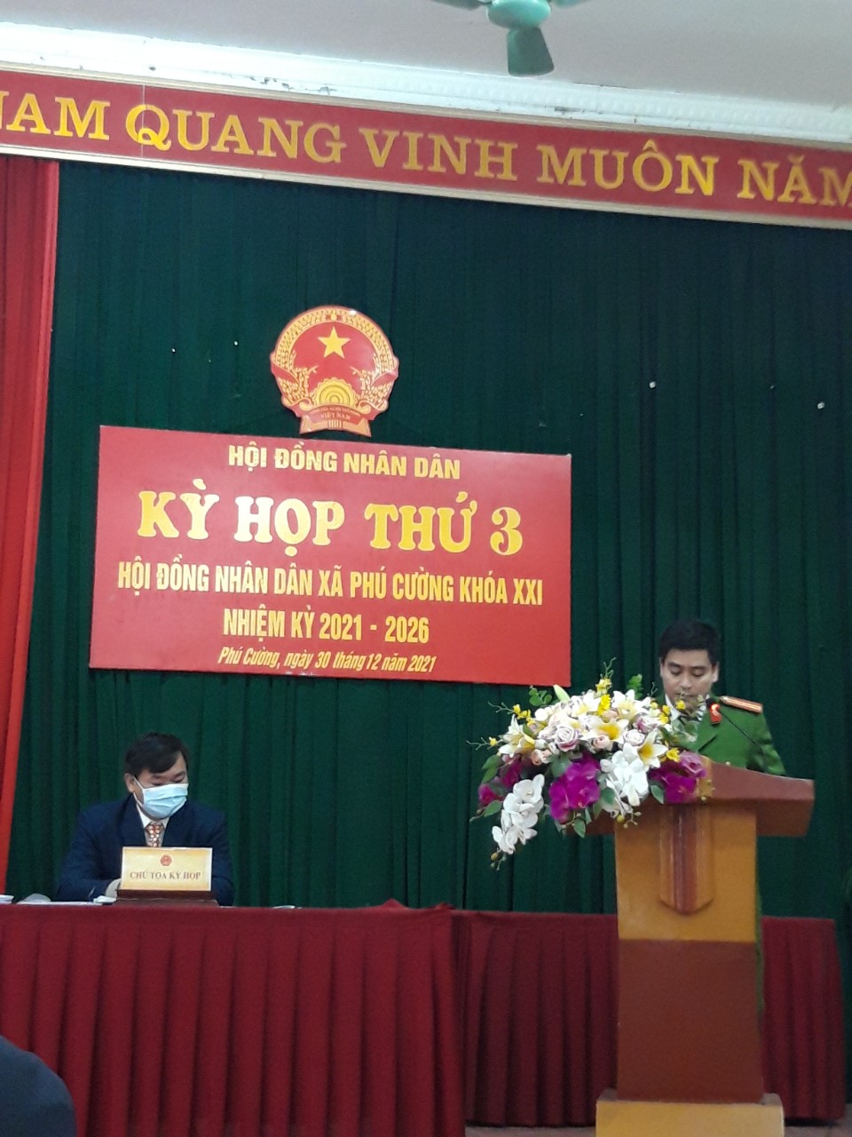 HĐND xã Phú Cường tổ chức kỳ họp thứ 3 khóa XXI, nhiệm kỳ 2021-2026.